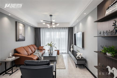 常州市路勁城現代簡約風格三居室裝修案例