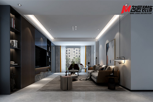 臺州市碧湖山莊現代簡約風格三居室裝修案例