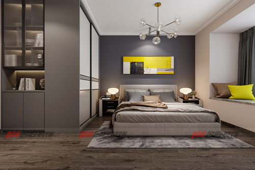 泉州市中駿悅景府現代簡約風格三居室裝修案例