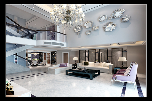 泉州市中駿悅景府現代簡約風格復式裝修案例