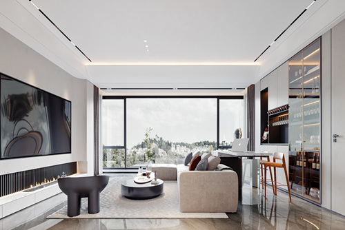 云浮市河景灣花苑現代風格別墅裝修案例