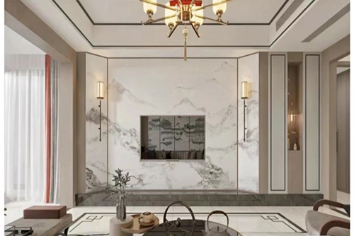 揭陽市龍湖花園新中式風格平層裝修案例