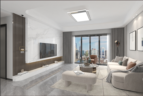 江門市翠景園現(xiàn)代風(fēng)格三居室裝修案例