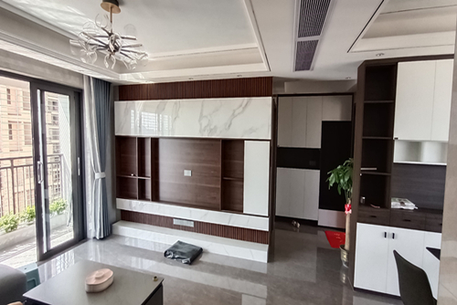 茂名市財富時代現代簡約風格三居室裝修案例