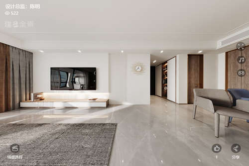 衢州市法院街小區(qū)現(xiàn)代簡約風(fēng)格三居室裝修案例