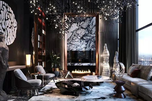 韶關市江畔花園三期現代風格三居室裝修案例