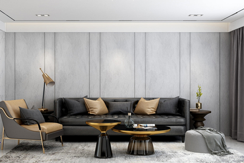 中山市富元利和豪庭二期輕奢風格平層裝修案例