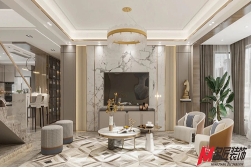 福州市龍湖迪鑫·九里晴川現代風格四居室裝修案例