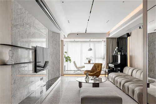 河源市得嘉花園現代簡約風格別墅裝修案例