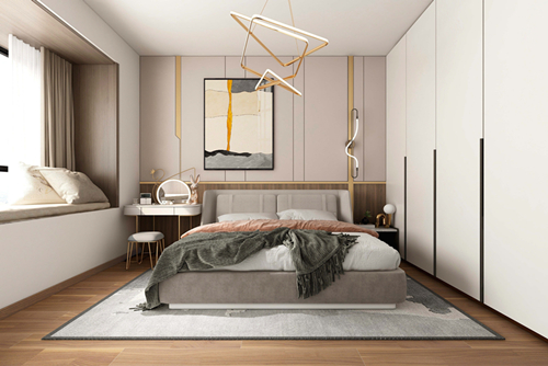 廣州市中海花城灣現(xiàn)代簡約風格復式裝修案例