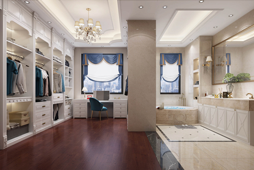 海口市濱河華庭歐式風格別墅裝修案例