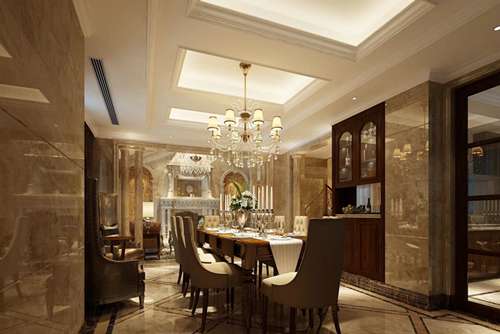 清遠市東方天城歐式風格別墅裝修案例