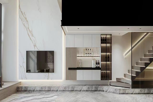 清遠市時代香海彼岸現代簡約風格復式裝修案例