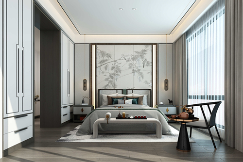 海口市南國威尼斯城新中式風格別墅裝修案例