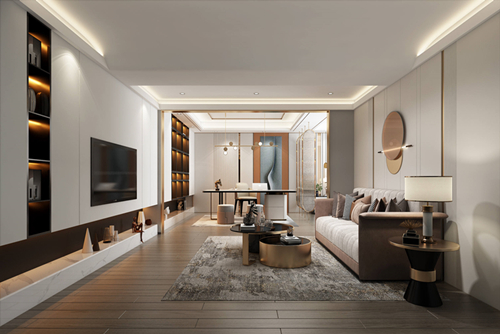 海口市愛華小區現代風格別墅裝修案例