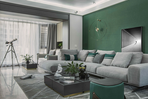 海口市南國威尼斯城現代簡約風格三居室裝修案例