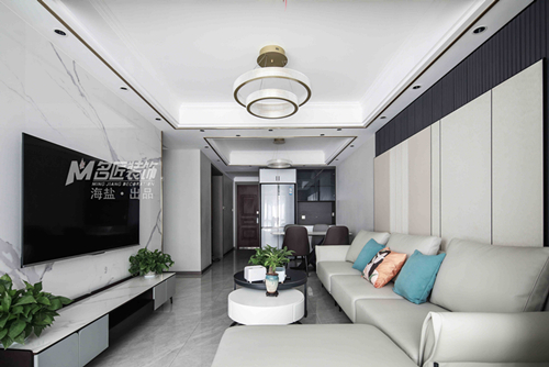 嘉興市碧桂園中央公園現代簡約風格三居室裝修案例