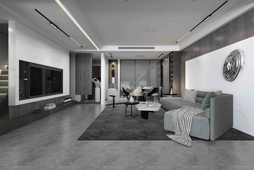 泉州市中駿黃金海岸現代簡約風格復式裝修案例