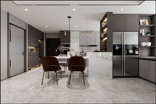 佛山市碧桂園南海悅城現代風格三居室裝修案例