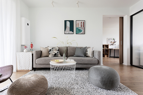 中山市萬科城現代風格三居室裝修案例