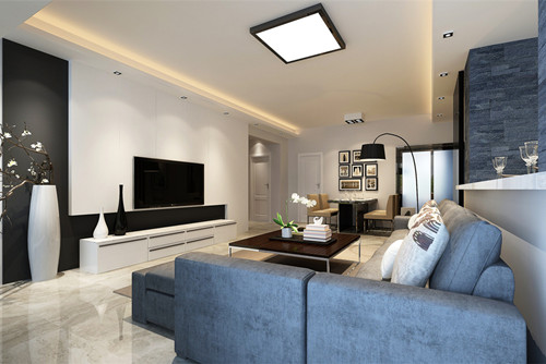 中山市遠洋城天祺現代簡約風格三居室裝修案例