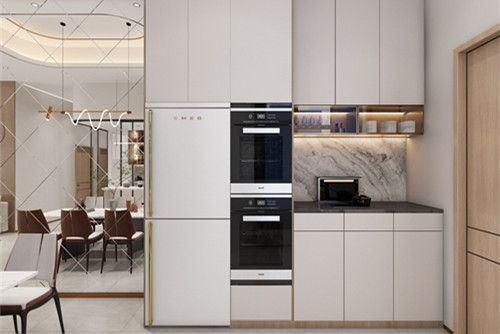 中山市匯盈大廈輕奢風格四居室裝修案例