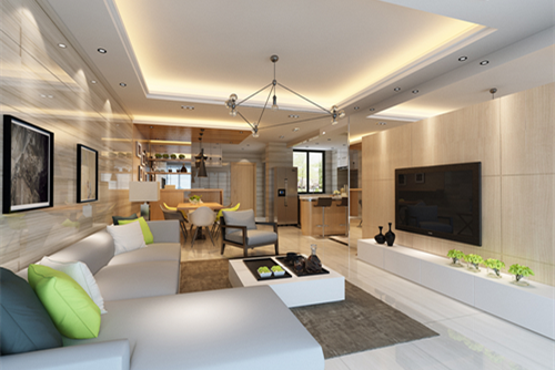 中山市白溪村太平環(huán)街現(xiàn)代簡(jiǎn)約風(fēng)格三居室裝修案例