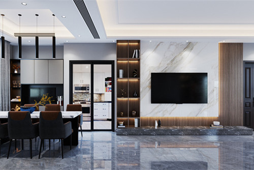 中山市富都花園現(xiàn)代簡約風(fēng)格四居室裝修案例