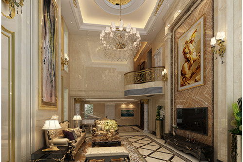 中山市樂豐花園歐式風格別墅裝修案例
