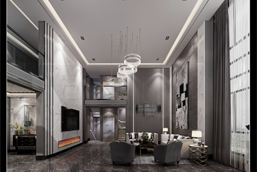 潮州市大豐園現(xiàn)代簡約風格別墅裝修案例