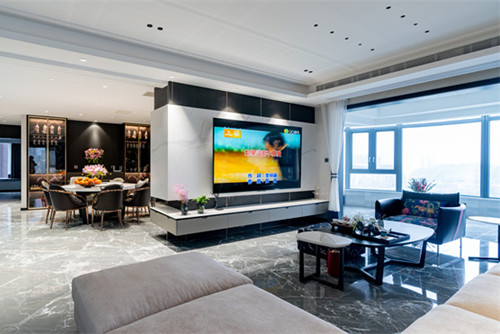 德陽市安國佳苑現代簡約風格四居室裝修案例