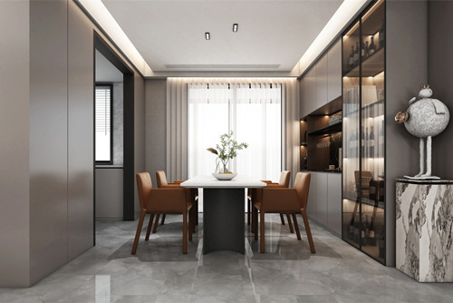 潮州市海關(guān)宿舍現(xiàn)代簡約風(fēng)格三居室裝修案例