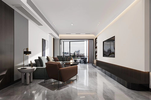 潮州市海博現(xiàn)代城現(xiàn)代簡約風格三居室裝修案例