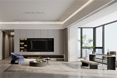 海口市和泓海棠府現(xiàn)代簡(jiǎn)約風(fēng)格三居室裝修案例