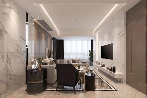 莆田市建安小區現代簡約風格四居室裝修案例