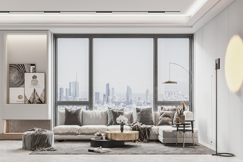 廣州市雅郡花園現代簡約風格三居室裝修案例