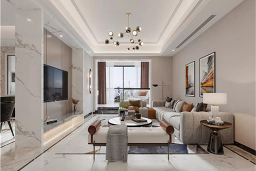 潮州市北橋大廈現代簡約風格三居室裝修案例